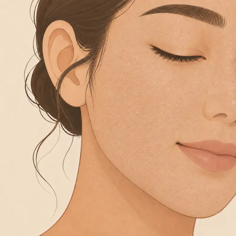On dry skin